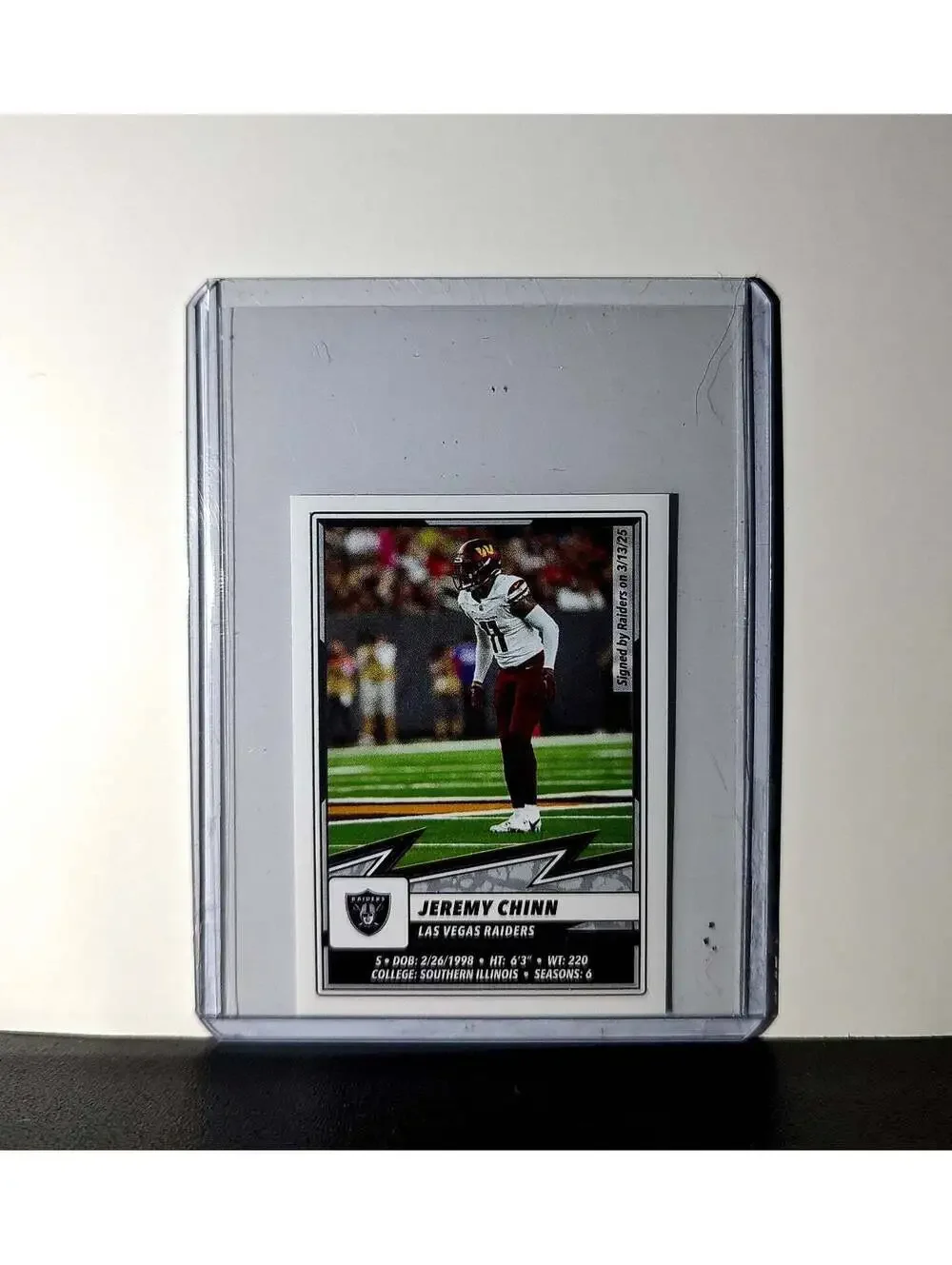 Jeremy Chinn 2025 Panini NFL #275 Sticker Las Vegas Raiders